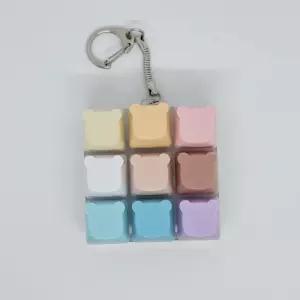 키캡 딸깍이 키보드 LED 키링 클릭커 ASM 캡 헤드 곰 베어 테디베어 랜덤발송