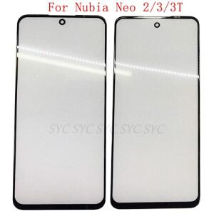 ZTE Nubia Neo 2 3 3T 유리 렌즈 수리 부품 용 OCA가있는 전면 외부 터치 패널