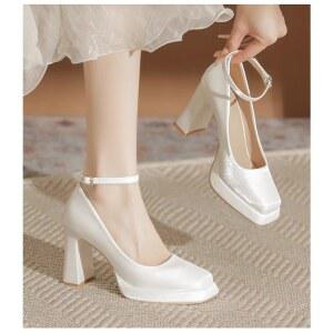 통굽 메리 구두 슈즈 웨딩 본식 결혼식 키높이 웨딩슈즈