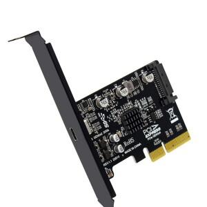 윈도우용 USB PCIE 카드 PCI-Express 4X 3.2 Gen 2X2 (20Gbps) ASM3242 칩셋