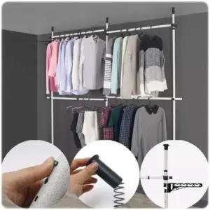 [JED] 4단 약 파이프 폴행거 공간활용 행거 봉지름 25mm