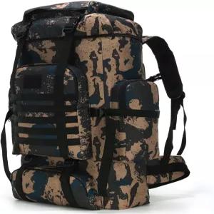 W WINTMING 남성용 등산 배낭 70L/100L 캠핑 밀리터리 럭색 몰리 3일용 돌격 등반용