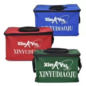 키밍 휴대용 접이식 낚시가방 살림통 밑밥통 바스켓