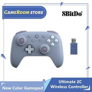 호환상품 8BitDo Ultimate 2C 무선 게임 컨트롤러 PC Windows 10/11 Steam Android USB bluetooth 용 새 컬