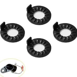 YehVeh 4 팩 자전거 트레일러 히치 잠금 와셔 교체용 미끄럼 방지 금속 링 커플러 커넥터 화물 개 캐리어 카트