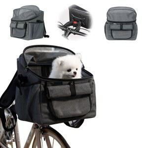반려견 자전거 바구니, 부드러운 면의 캐리어 백팩, 고양이 다기능 반려동물 바구니 탈부착 조절 가능한 싱글 어깨끈, 작은 고양이와 반려견을 위한 접이식 여행 가방