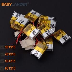 10Pcs 401215 3.7V 90mAh Lipo 폴리머 리튬 충전식 배터리