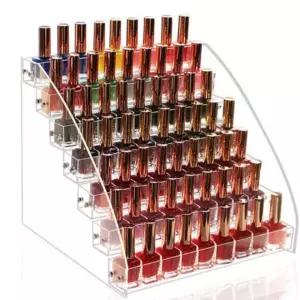 매니큐어 선반 진열대 투명 7단 계단식수납함 매니큐어보관함