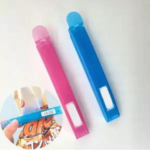 주방잡화 네임 밀봉클립 라벨형 식품 과자 봉지 집게 L사이즈 2개입