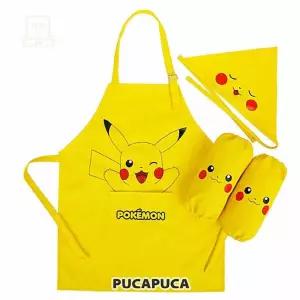 스토어-소유 포켓몬 피카 어린이 앞치마 두건 토시세트 키즈요리세트