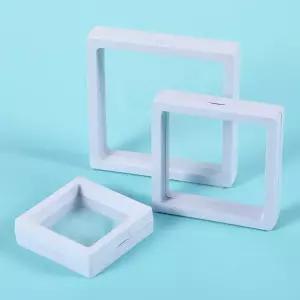 투명 필름 액자 케이스 화이트 대형 굿즈 전시 메달 소품 보관 입체 장식 거치대