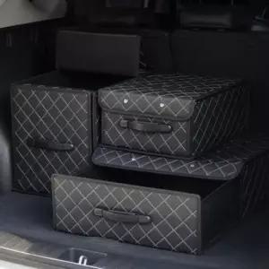 [CAR] AP07 서랍식 트렁크 자동차 기본 차량용 조립형 수납박스 정리함 가죽