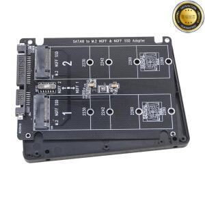 듀얼 M.2-SATA 3.0 어댑터 SATA3-USB 케이블 M2 NGFF 프로토콜 SSD B 6Gbps 컨버터 보드 쉘