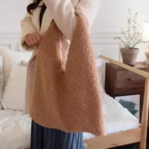 양털 페이크퍼 뽀글이 숄더백 캐주얼가방 대학생가방 캐주얼 페이크퍼백 여름