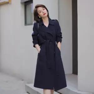 여성원피스 트렌치코트 가을 코트형 미디 원피스 롱자켓 심쿵해외구매