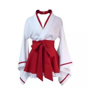 일본 구미호 기모노 의상 할로윈 유카타-S 코스프레 여우 코스튬