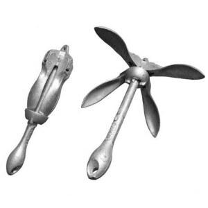 접이식 선박 닻 철제 솔리드 고무보트 낚시 아연 도금 방청 방부식 탄소강 전용 정선