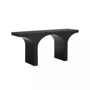 블랙 꾸미기 복도 모던 선반 고급장 장식장 콘솔 간접등 램프 유리 침실