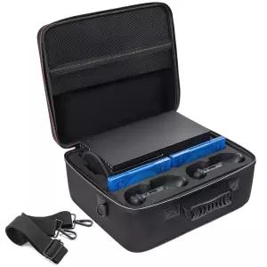 라숙 하드 캐리링 케이스 호환 Xbox Series X 콘솔 컨트롤러 케이블 및 기타 액세서리를 위한 여행용 전문