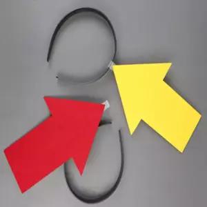 꼬물 화살표 머리띠 무대소품 응원용품 축제악세사리