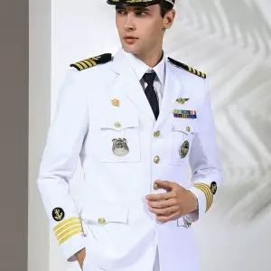 해군제복 군인 조종사 야전 컨셉 코스튬 장교 졸업