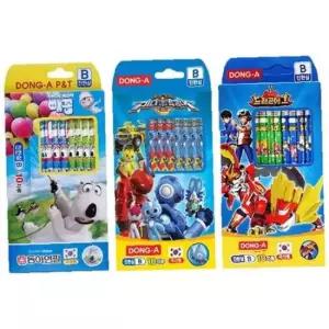 동아 연필 B 10본입 남아용 캐릭터랜덤 갑(6개입)