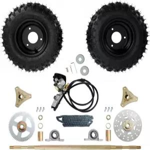 브루스 앤 샤크 29인치 리어 액슬 어셈블리 완전 휠 허브 키트 - Go 카트 쿼드 트라이 드트 바이크용 고