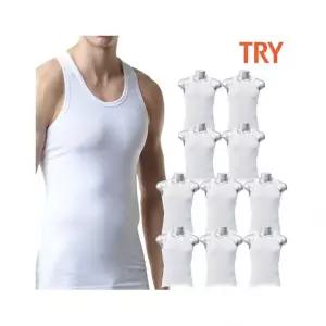 TRY 트라이 TMRSB01 빅사이즈 민소매 순면 런닝 10종(100~115