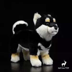 시바견인형 흑시바 봉제인형 시바이누 블랙탄 쿠로시바