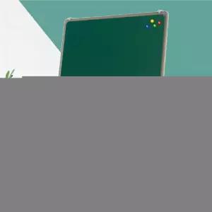 S 이동식 분필칠판 청칠판 붙이는자석보드 120x180 AL