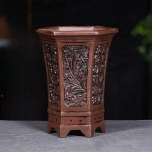 분재화분 홈가드닝 다육이 도자기 글레이즈 우선 세면대 분재단지형 가정용 세라믹 큼지막한