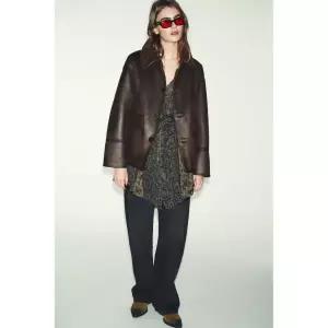 ZARA 리버시블 더블 페이스드 재킷 - 브라운 579273