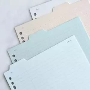 [문구] 플레픽 폴더인덱스패드A5  6공20공 리필지