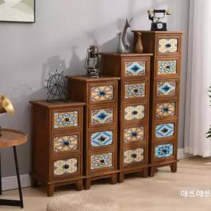 엔틱서랍장 미니서랍장 틈새서랍장 빈티지 레트로 좁은