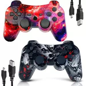 PS3용 Bowen 무선 컨트롤러 소니 플레이스테이션 3용 6축 고성능 모션 센스 듀얼 진동 업그레이드 게이밍