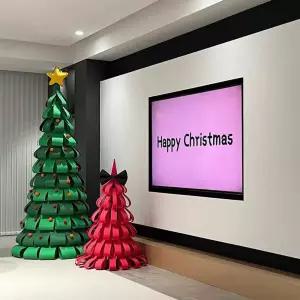 크리스마스 핑크 새로운 대형 트리 DIY 창조적 패키지 골판지