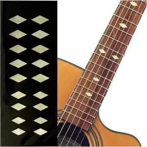 전통 다이아몬드 (에이징 화이트 펄) 기타 베이스 우쿨렐레 인레이 스티커 F-307DD-AWP