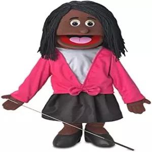 25인치 바바라 흑인 엄마/교사 전신 복화술 스타일 인형