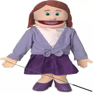 25인치 사라 피치 엄마/선생님 전신 복화술 스타일 인형