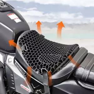 오토바이 쿠션 통풍젤시트 스쿠터 여름 안장 쿨방석 통풍젤쿠션시트(블랙)