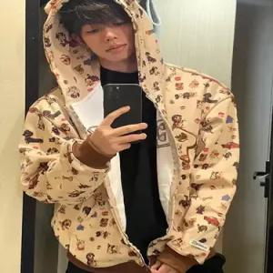 호크아이 남성용 빈티지 커플 상의 풀오버 스트리트 카디건 데일리룩 집업 간절기 후드 KUK1