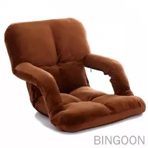 빈군 접이식 미니 좌식 소파 브라운 폴딩체어 거실 1인용좌식의자