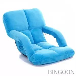 빈군 접이식 미니 좌식 소파 블루 1인용좌식의자 폴딩체어 거실