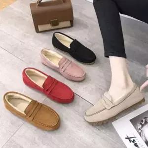 여성단화 여자 털신 겨울 로퍼 털안감 퍼 캐주얼