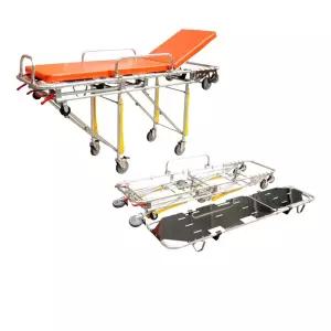 환자 목욕 카트 이동식 침상 트롤리 철제 침대 병원