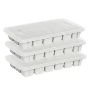 뚜껑아이스트레이 뚜껑 얼음틀 그레이 18구 아이스 트레이 제빙기 3P