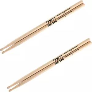 레이즘 드럼 스틱 5A 솔리드 아메리칸 히코리 스틱/비터 우드 팁