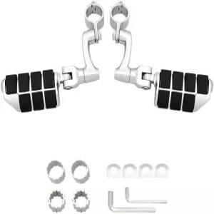 FOVPLUE 모터사이클 하이웨이 풋페그 할리 투어용 유니버설 소프트테일 다이나 스포츠스터 혼다 가와사키