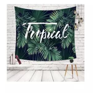 특대 바나나잎 패브릭 포스터 가림막 커튼 가리개 커텐 바란스 가림천 천포스터