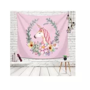 특대 핑크 유니콘 패브릭 포스터 가림막 커튼 가리개 커텐 바란스 가림천 천포스터